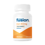 Bariatric Fusion Iron+ Vitamin C capsules 60 mg, 60 count