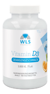 WLS Vitamin D Chewable Tablets Orange, 100 count