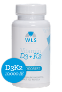 WLS Vitamin D3+K2-MK7 Pure, 10.000 IE + 200 mcg