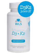 WLS Vitamine D3 + K2-MK7, 3.000 IE + 200 mcg
