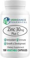 Veridance Zinc 30mg plus C