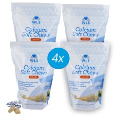 4 x WLS Original Calcium Soft Chew Caramel
