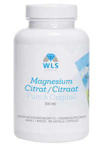 WLS Magnesiumcitrat 500 mg, 180 Kapseln