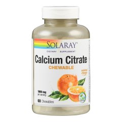 Solaray Calciumcitrat Kautablette Orange 1000 mg