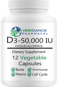 Veridance Pharmacal Vitamin D3 50.000 Pure 12 Kapseln