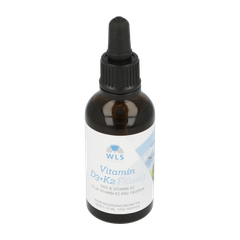 WLS Vitamin D+K drops, 1000 IU + 20 mcg in a MCT oil base