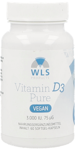 WLS Vegan Vitamin D3, 3000 IU, 60 Softgels