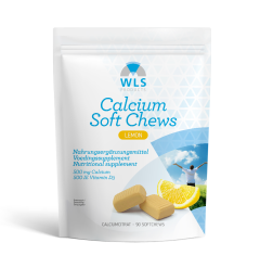 WLS Original Calcium Soft Chew Lemon, 90 stuks