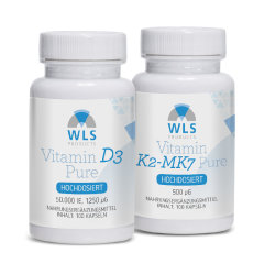 Ihr WLS Stoßtherapie-Paket Vitamin D3 50.000 + Vitamin K2 500 mcg