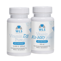 Ihr WLS Stoßtherapie-Paket Vitamin D3 50.000 + Vitamin K2 500 mcg